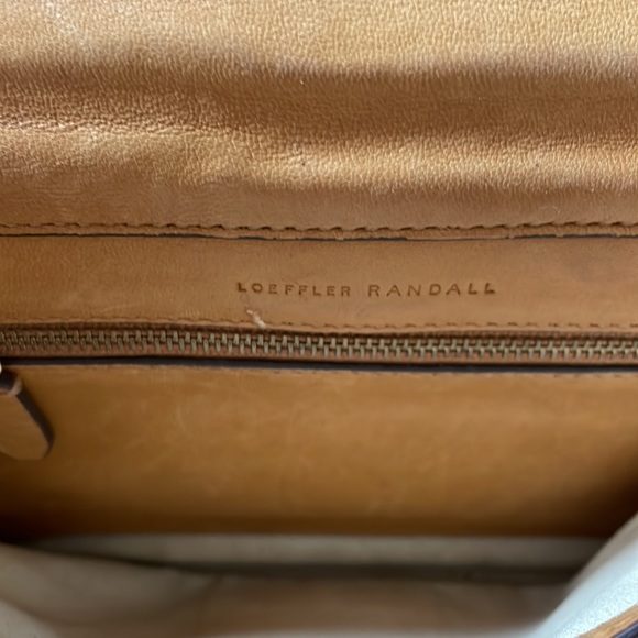 Loeffler Randall Camel Calfhair Crossbody Lock Bag - Picture 16 of 16